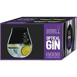Gin Set Optical "O" 5515/67 Riedel, 4 Glas