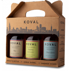 Koval Bourbon Tripack. Rye, Bourbon og 4 Grain