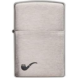 Zippo, Pibelighter med GASINDSATS, Brushed Chrome