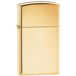 Zippo, Blankpoleret messing, slim