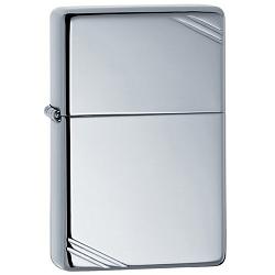 Zippo, Vintage Poleret Krom